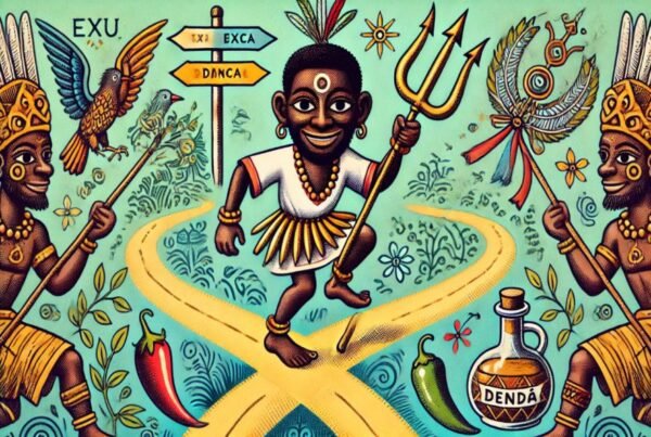 exu - o guardião dos caminhos e mensageiro dos orixás - meo orixá